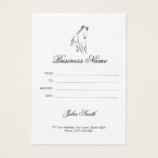 Laufpferd in schwarzer Farbe (Rückseite)