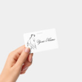 Laufpferd in schwarzer Farbe Ausweis (Handheld)