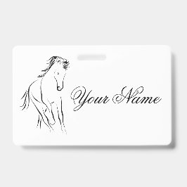 Laufpferd in schwarzer Farbe Ausweis
