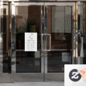 Laufpferd in schwarzer Farbe Fensteraufkleber (Büro Tür)