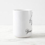 Laufpferd in schwarzer Farbe Kaffeetasse (Mittel)