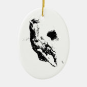 Laufpferd Keramikornament (Vorne)