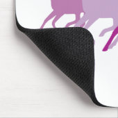 Laufpferd (Lila) Mousepad (Ecke)