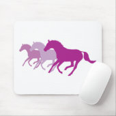 Laufpferd (Lila) Mousepad (Mit Mouse)