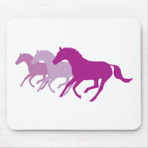 Laufpferd (Lila) Mousepad