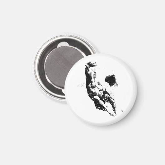 Laufpferd Magnet (Vorderseite/Rückseite)