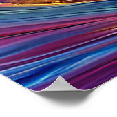 Laufpferd mit goldener Blüte Poster (Ecke)