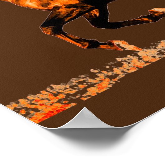 Laufpferd Poster (Ecke)