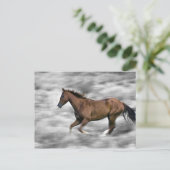 Laufpferd Postkarte (Stehend Vorderseite)