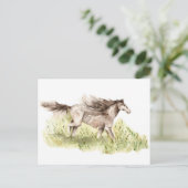 Laufpferd Postkarte (Stehend Vorderseite)