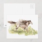 Laufpferd Postkarte (Vorne/Hinten)