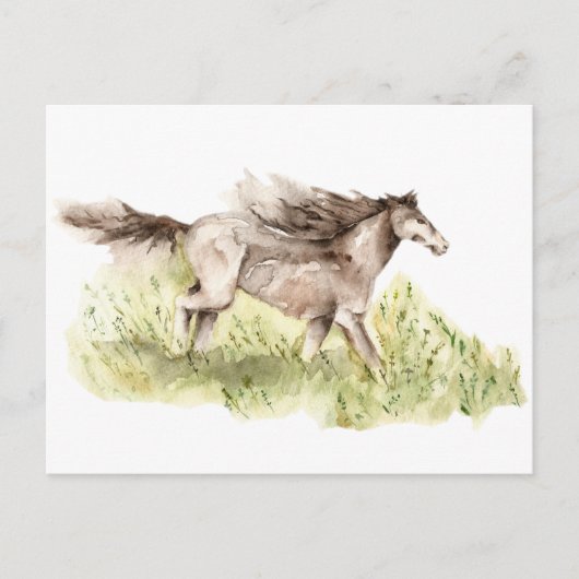 Laufpferd Postkarte (Vorderseite)