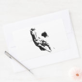 Laufpferd Rechteckiger Aufkleber (Umschlag)