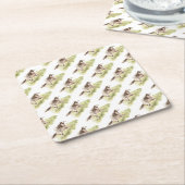 Laufpferd Rechteckiger Pappuntersetzer (angewinkelt)