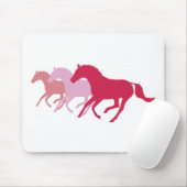 Laufpferd (rot) mousepad (Mit Mouse)