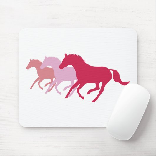 Laufpferd (rot) mousepad (Mit Mouse)