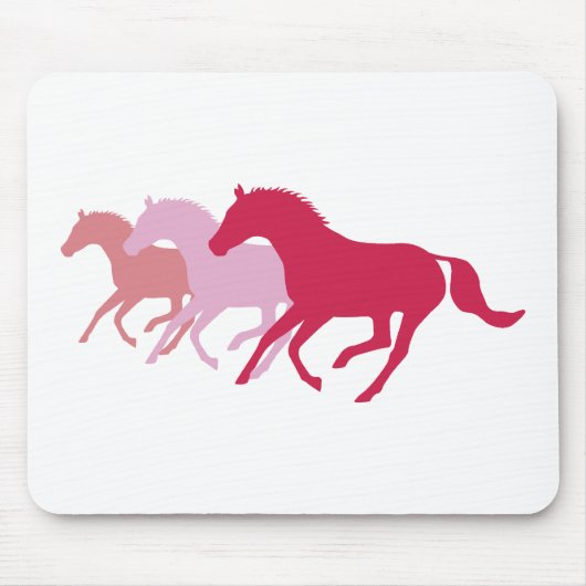 Laufpferd (rot) mousepad (Vorne)