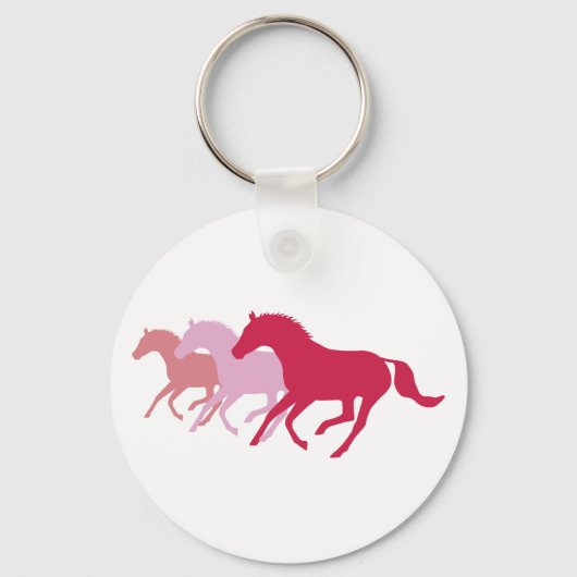 Laufpferd (rot) schlüsselanhänger (Vorderseite)