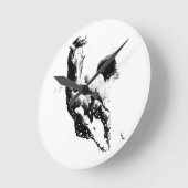 Laufpferd Runde Wanduhr (Winkel)