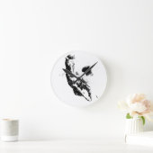 Laufpferd Runde Wanduhr (Zuhause)