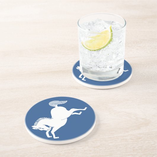 Laufpferd Sandstein Untersetzer (Seite)