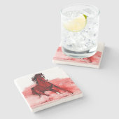 Laufpferd Steinuntersetzer (Seitenansicht)