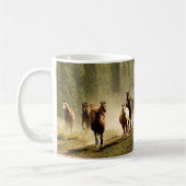Laufpferde auf der Ranch von Montana Kaffeetasse (Links)