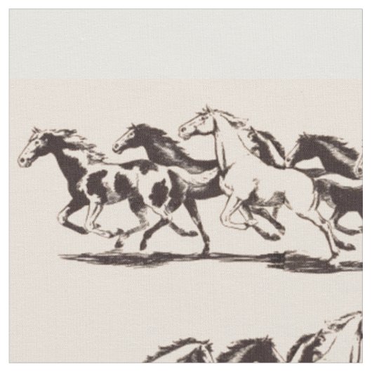 Laufpferde Stoff (Nahaufnahme)