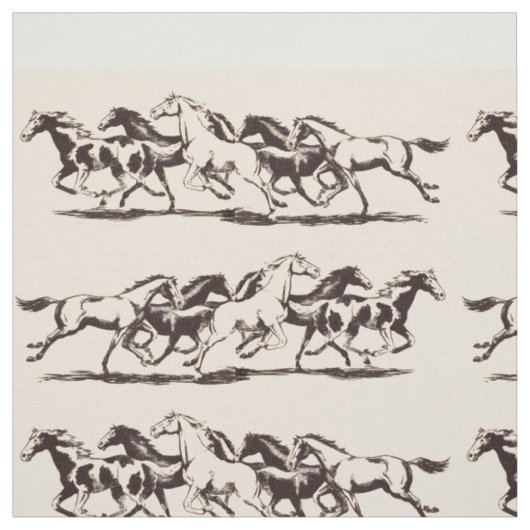 Laufpferde Stoff (Muster)