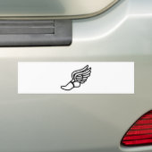 Laufschuh mit Flügeln Autoaufkleber (Auf Auto)