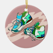 Laufschuhe Keramik Ornament (Vorne)