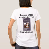 Laufschuhe sind der beste Freund eines Mädchens T-Shirt (Rückseite)