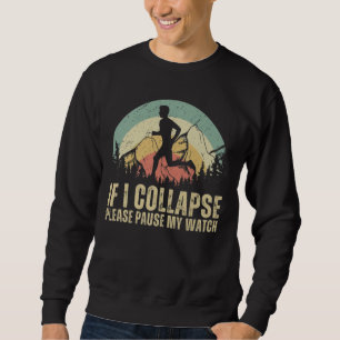 Laufshirt für Männer – Marathonläufer Motivation Sweatshirt