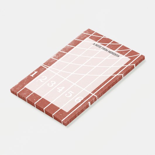 Laufspur für Läufer und Trainer Post-it Klebezettel (angewinkelt)