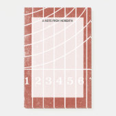 Laufspur für Läufer und Trainer Post-it Klebezettel (Vorderseite)