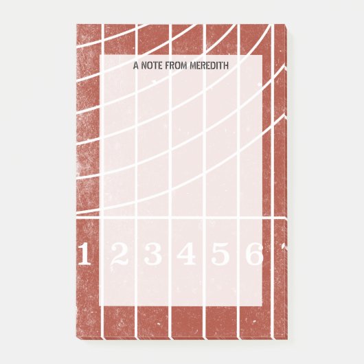 Laufspur für Läufer und Trainer Post-it Klebezettel (Vorderseite)