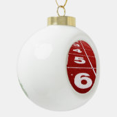 Laufspur Keramik Kugel-Ornament (Links)