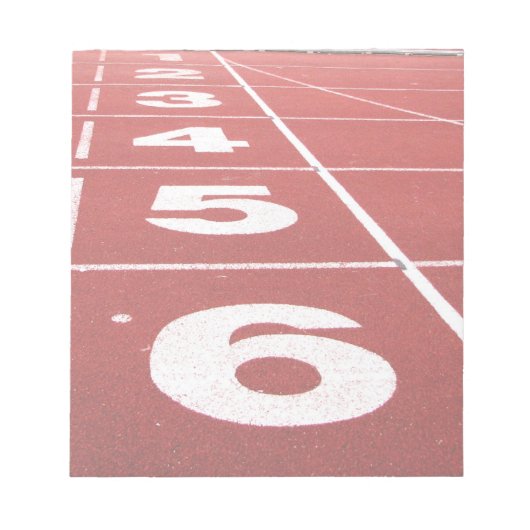 Laufspur Notizblock (Vorderseite)