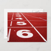 Laufspur-Postkarte Postkarte (Vorne/Hinten)