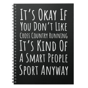 Laufspur und Feldläufer für Cross Country Notizblock