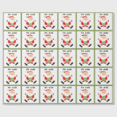 Laufspur und Weihnachten Geschenkpapier (Flach)