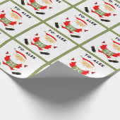 Laufspur und Weihnachten Geschenkpapier (Ecke)