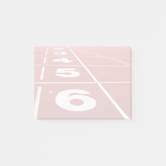 Laufstrecke Post-it Klebezettel (Vorderseite)