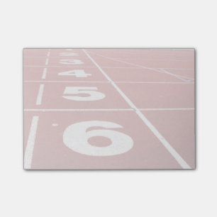 Laufstrecke Post-it Klebezettel
