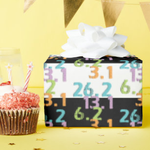 Laufstrecken für Läufer, die Papier umblättern Geschenkpapier