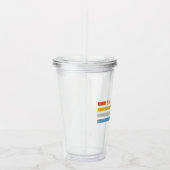 Laufstrecken I - 5K 10K 13,1 26,2 Marathonläufer Acryltrinkbecher (Rechts)