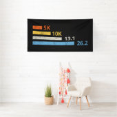 Laufstrecken I - 5K 10K 13,1 26,2 Marathonläufer Banner (Insitu)