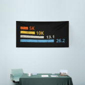 Laufstrecken I - 5K 10K 13,1 26,2 Marathonläufer Banner (Messeveranstaltung)