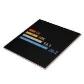 Laufstrecken I - 5K 10K 13,1 26,2 Marathonläufer Fliese (Seite)