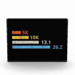 Laufstrecken I - 5K 10K 13,1 26,2 Marathonläufer Fotoblock